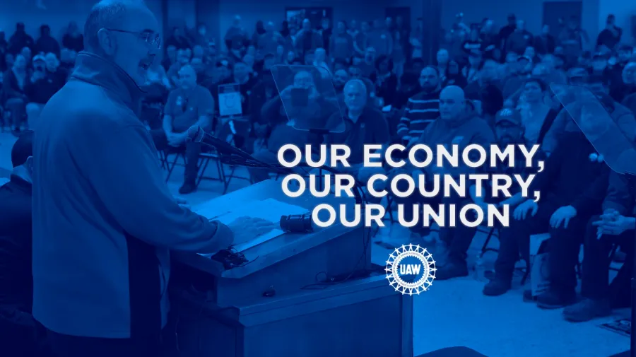 April 10 Livestream - UAW - Our Economy, Our Country, Our Future
